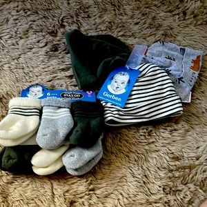 Gerber Baby Hats and Socks